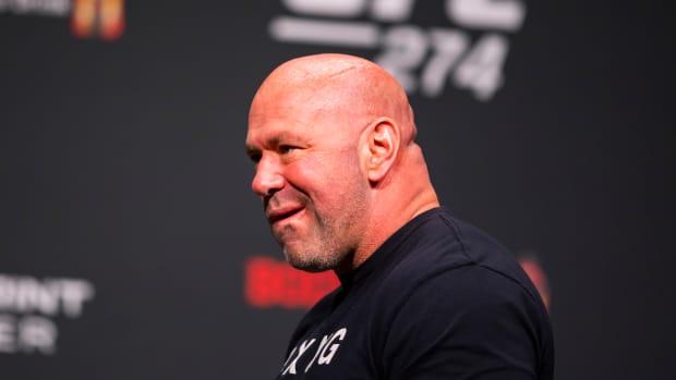 May 6, 2022; Phoenix, Arizona, USA; UFC president Dana White during weigh ins for UFC 274 at the Arizona Federal Theatre.