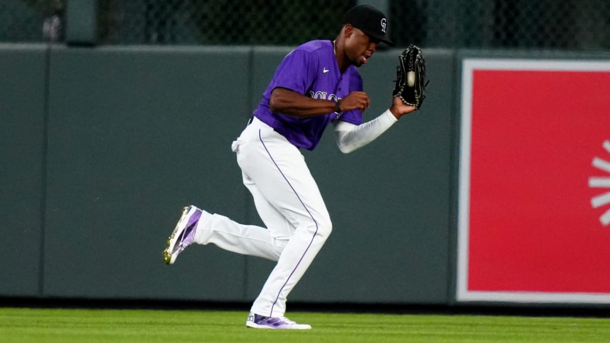 August 3 2021: Colorado Rockies outfielder Connor Joe (9) before